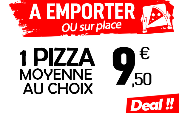 PROMO : SPECIAL SOLO 9,50€ la pizza moyenne  